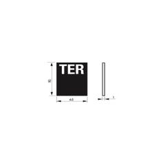 THIRARD - Plaque signalétique "TER" 65x90mm avec adhésif - THIRARD 1
