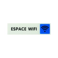THIRARD - Plaque signalétique 170x45mm espace wifi" avec adhésif"