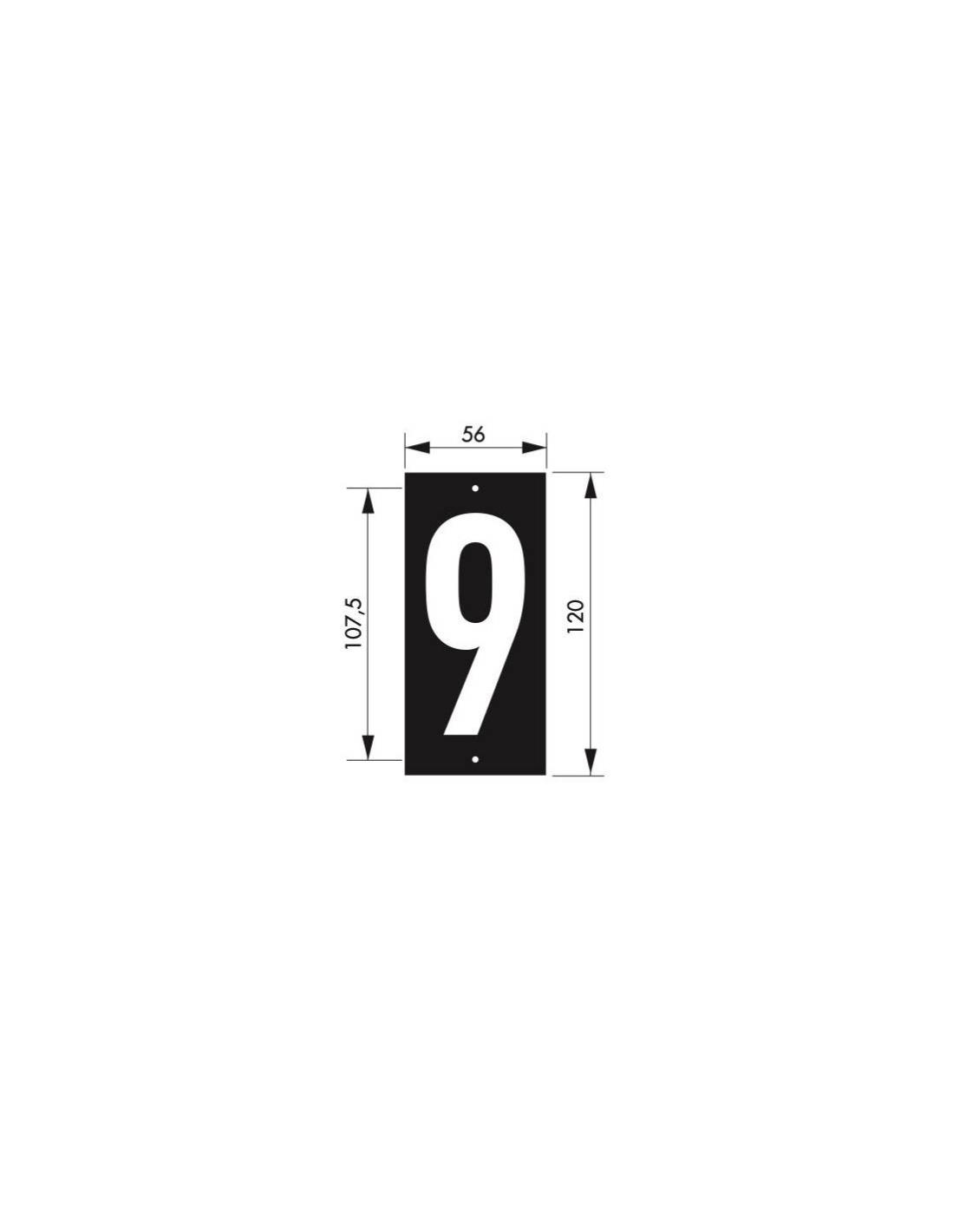 THIRARD - Plaque signalétique 56x130mm 9" à visser"