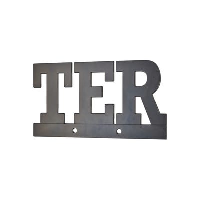 THIRARD - Plaque signalétique "TER" 80mm noir à visser - THIRARD 0