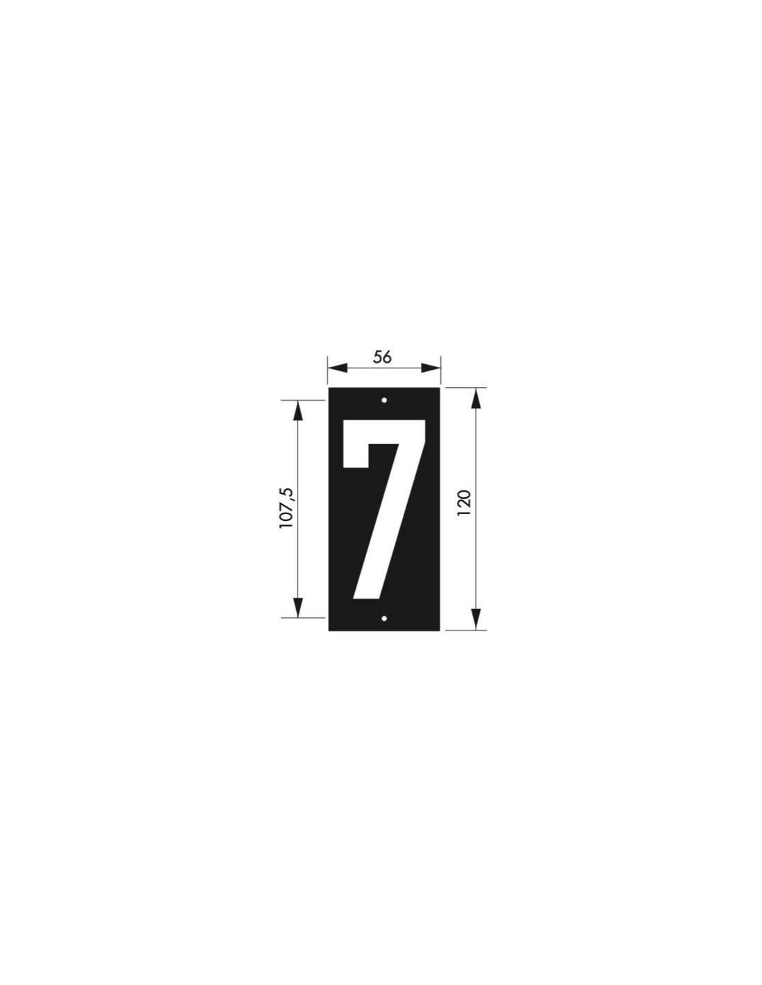 THIRARD - Plaque signalétique 56x130mm 7" à visser"