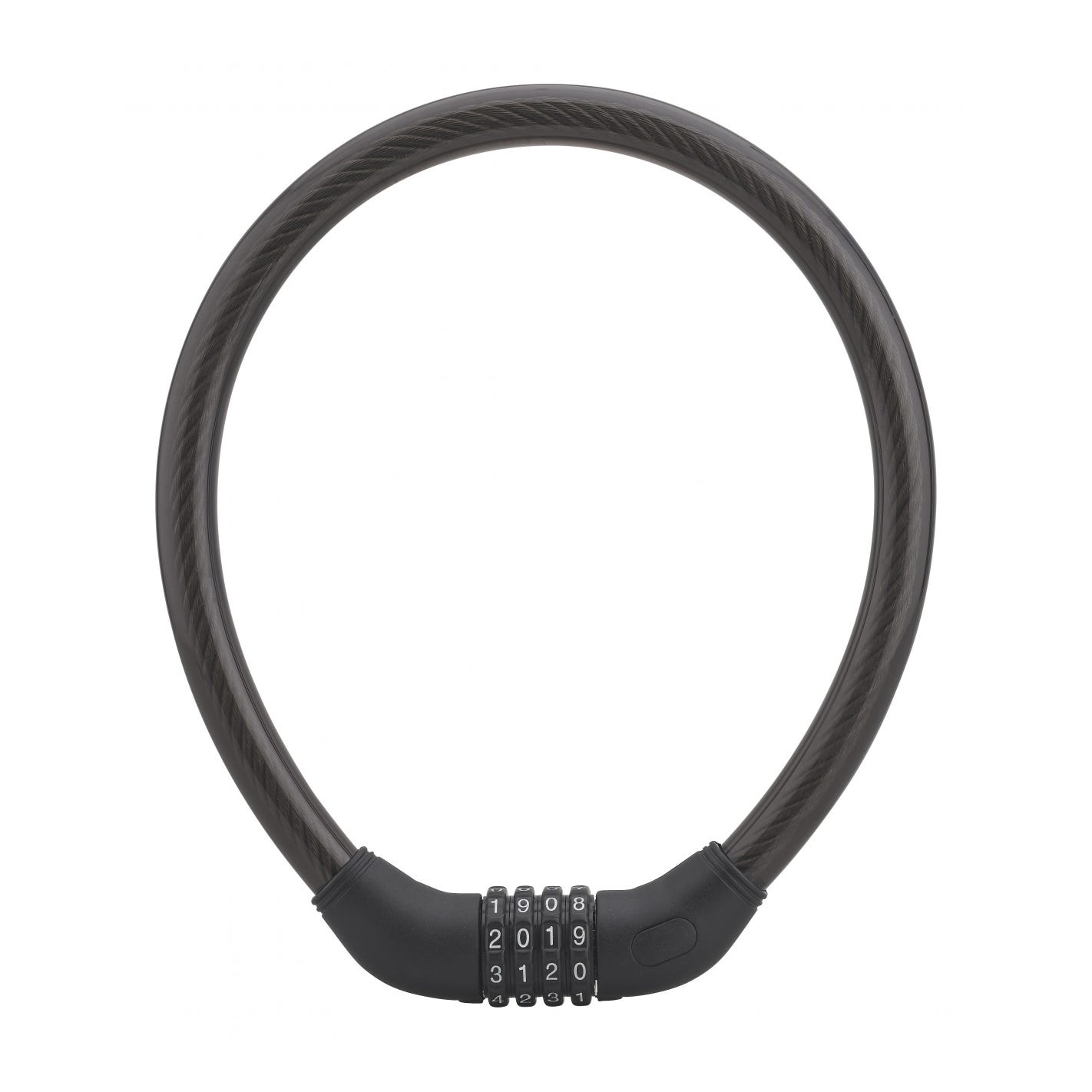 THIRARD - Antivol à combinaison Twisty, 4 chiffres, câble acier, vélo, 18mmx0.6m, noir 0