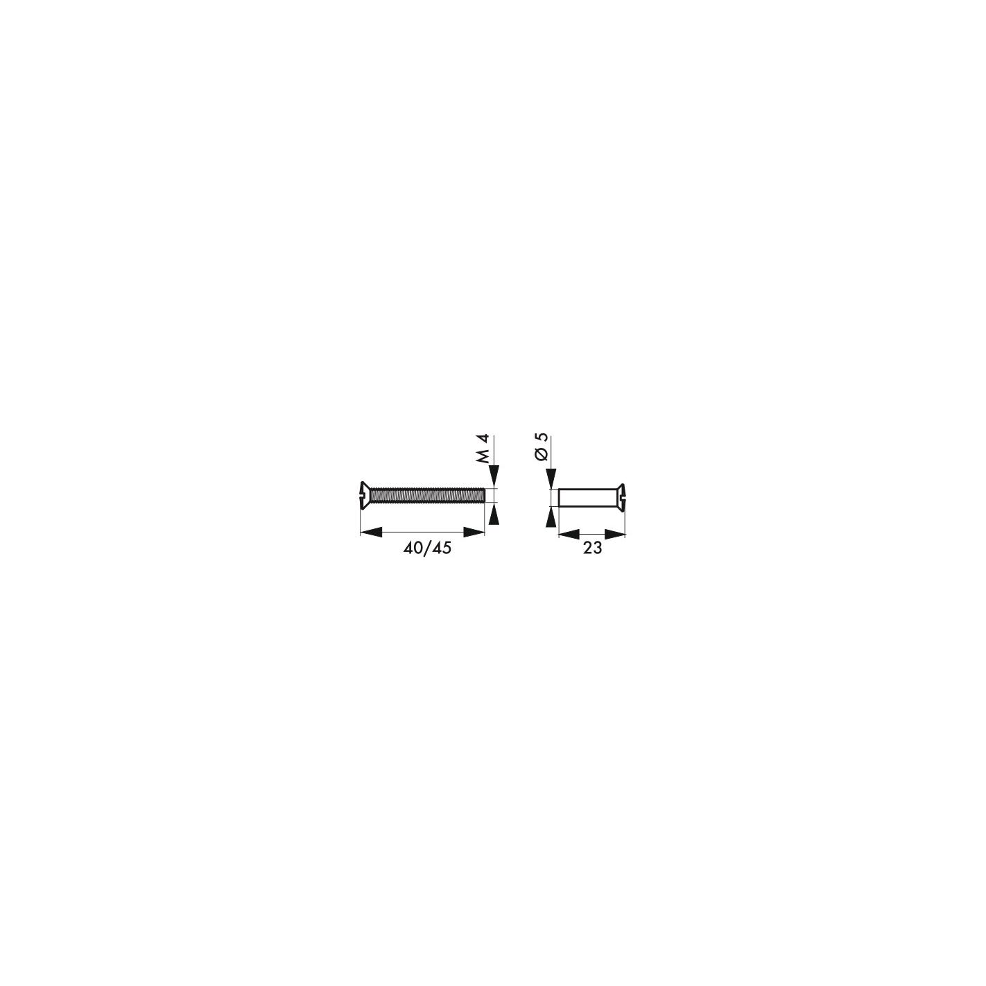 THIRARD - Jeu de 2 vis sécables avec douilles, M4x50, noir 2