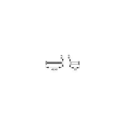 THIRARD - Jeu de 2 vis sécables avec douilles, M4x50, noir 2