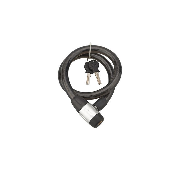 THIRARD - Antivol à clé Scorp, câble acier, moto, 15mmx0.85m, 2 clés, noir 2