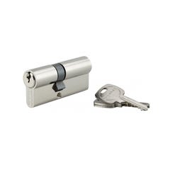 THIRARD - Cylindre de serrure double entrée, 30x40mm, anti-arrachement, nickel, 3 clés