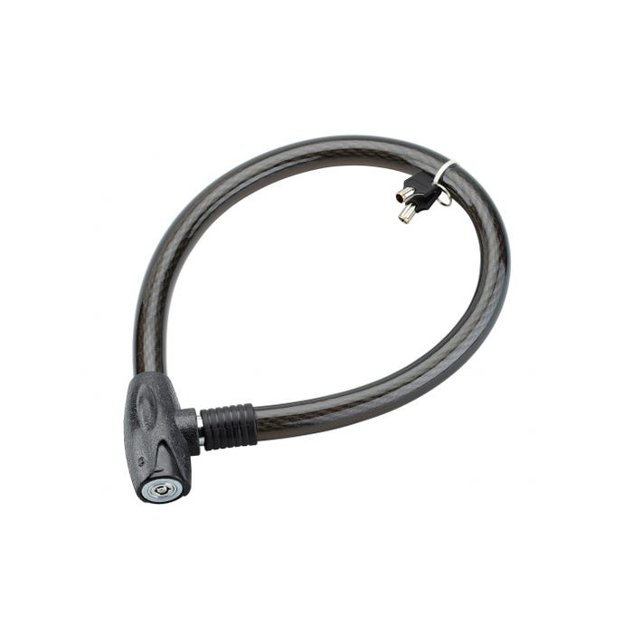 THIRARD - Antivol à clé Scorp, câble acier, vélo, 25mmx0.85m, 2 clés, noir 0