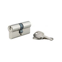 THIRARD - Cylindre de serrure double entrée, 30x35mm, anti-arrachement, nickel, 3 clés