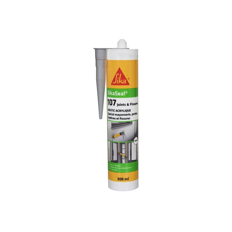 Mastic acrylique SIKA Sikaseal 107 Joint et fissure - Gris - 300ml 0