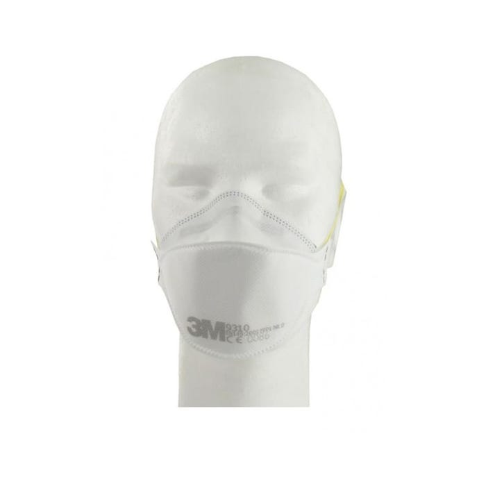 Masque 3M 9310 anti-poussières pliable FFP1 sans soupape x 20 2