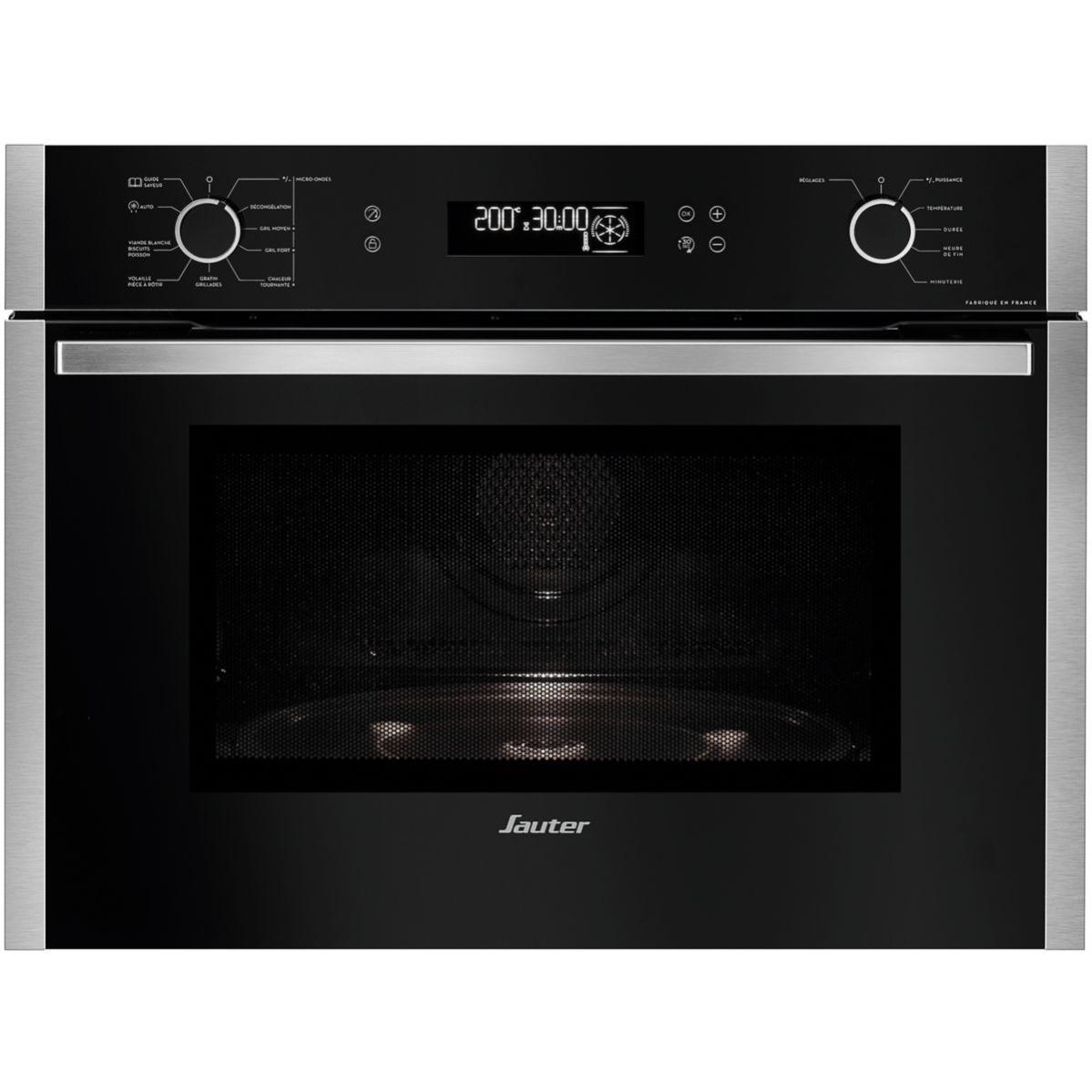 Micro ondes combiné encastrable SAUTER SKC6302LX