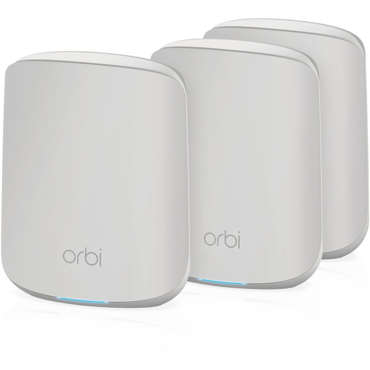 Routeur Wifi NETGEAR ORBI RBK353 Mesh WiFi AX1800 - Pack de 3