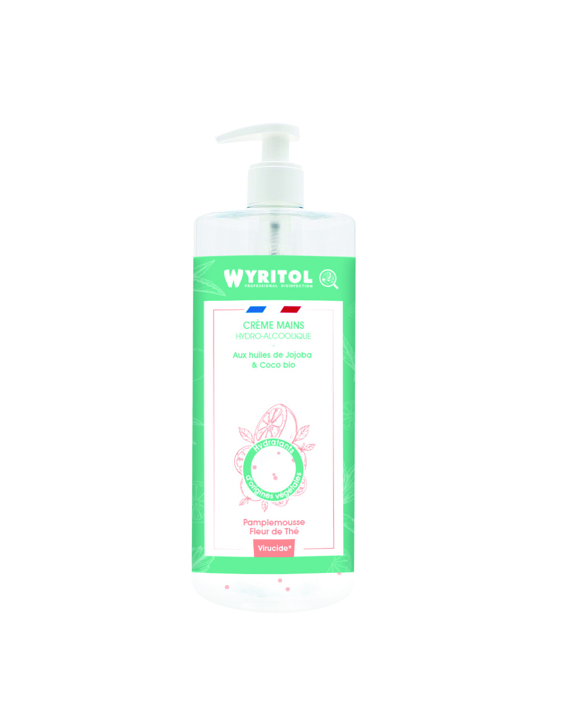 WYRITHOL CREME HYDROALCOOLIQUE FL 500ML PAMPLEMOUSSE