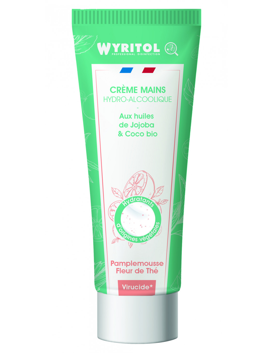 WYRITHOL CREME HYDROALCOOLIQUE TUBE 75ML PAMPLEMOUSSE FLEUR