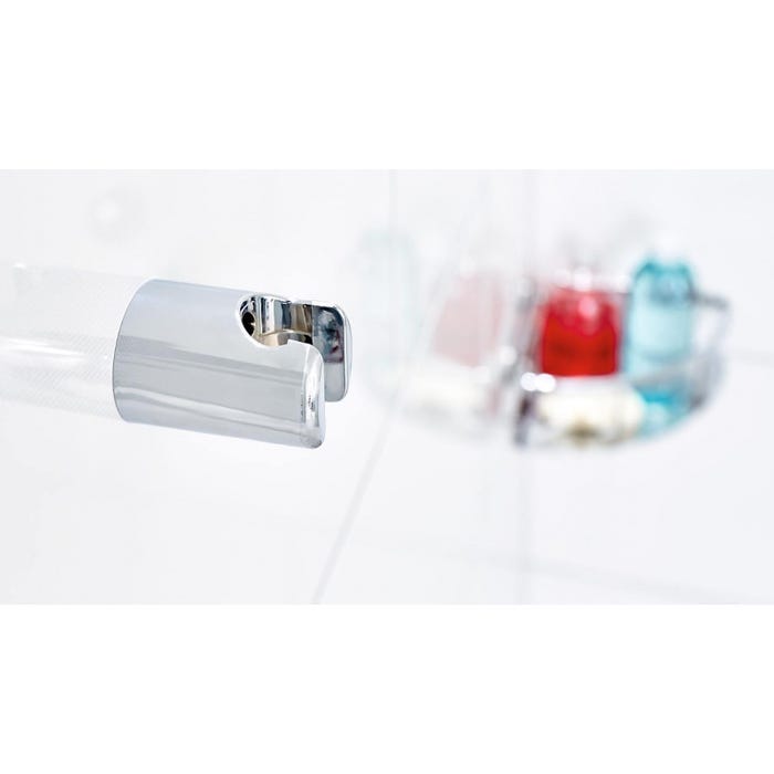 Tesa Spaa Support pour douchette à main, plastique finition chromée, pose facile sans perçage (40343-00000-00) 2