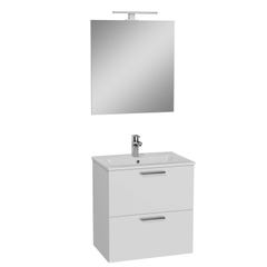 Vitra Mia ensemble meuble 59x61x39,5 cm avec miroir, lavabo et éclairage LED, Blanc brillant (MIASET60B) 3