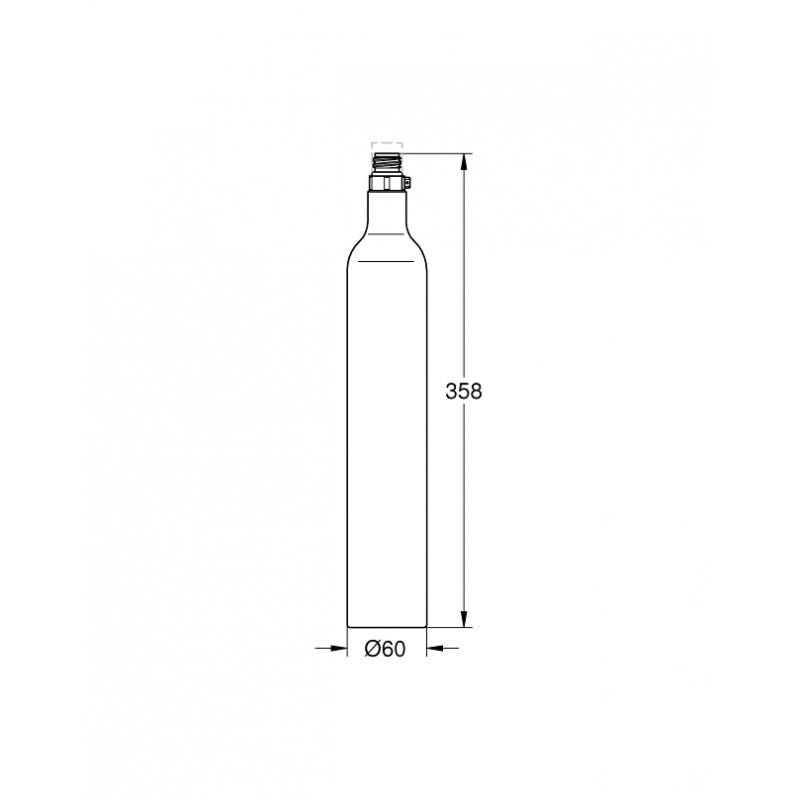 Grohe Blue - bouteille de CO2 425 g - 4 pièces (40422000) 1