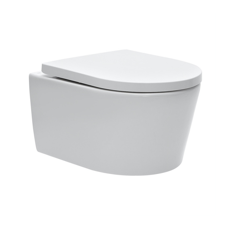 Villeroy & Boch Pack WC Bâti-support + WC Swiss Aqua Technologies sans bride et fixations invisibles + Plaque blanche (ViConnectSATrimless-2) 1