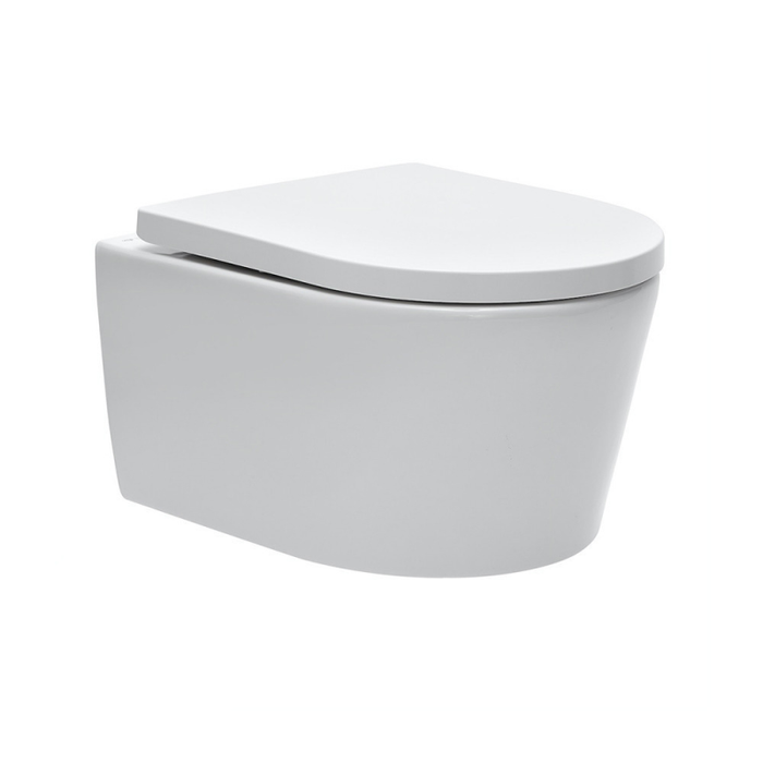 Villeroy & Boch Pack WC Bâti-support + WC Swiss Aqua Technologies sans bride et fixations invisibles + Plaque chrome mat (ViConnectSATrimless-3) 1