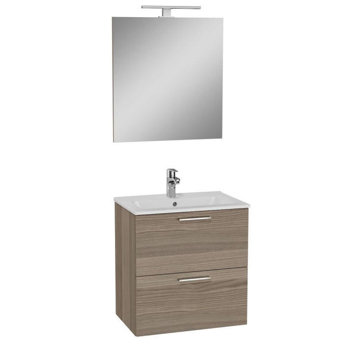 Vitra Mia ensemble meuble 59x61x39,5 cm avec miroir, lavabo et éclairage LED, Cordoba (MIASET60C) 3