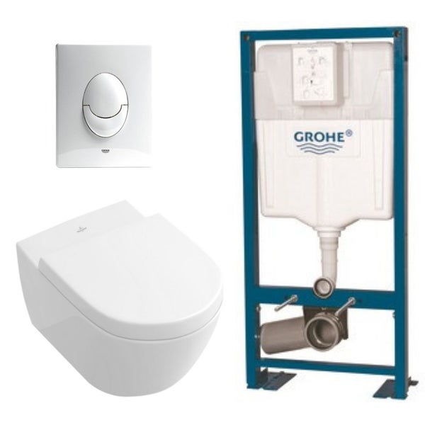 Cuvette WC suspendue - GROHE - Bau Ceramic - A suspendre