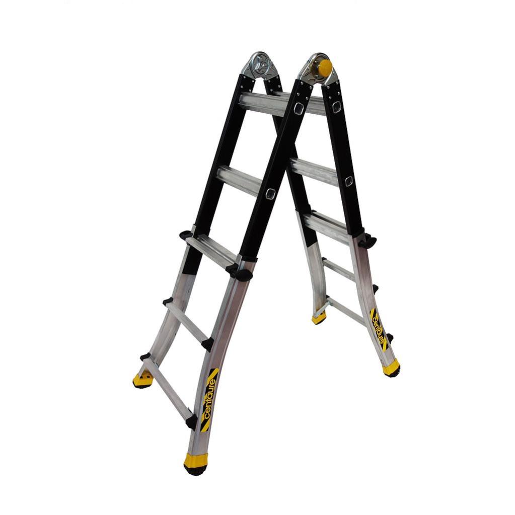 Echelle télescopique pliante 4x4 barreaux hauteur 4,10 m TT4 Centaure