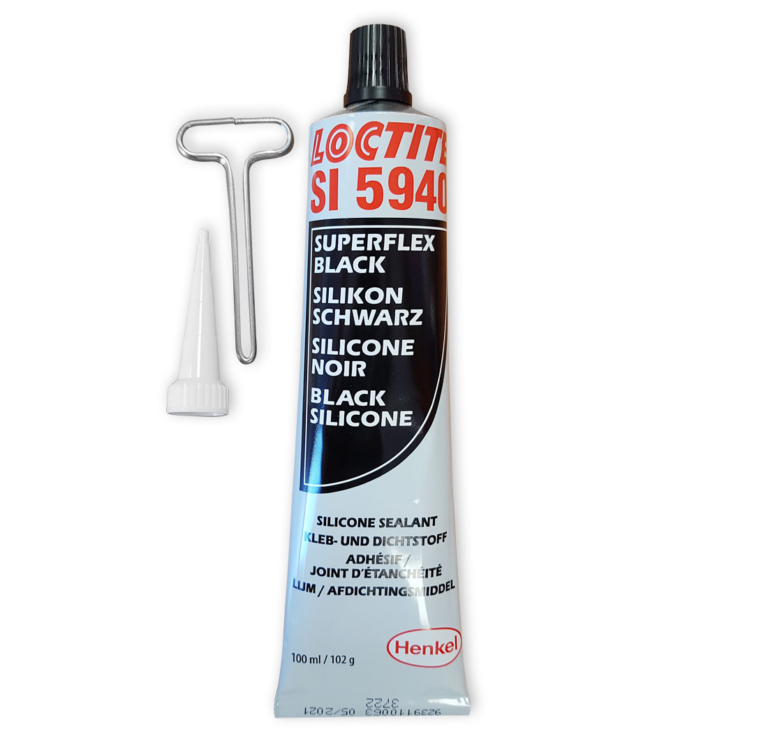 PATE A JOINT MOTEUR SILICONE NOIR LOCTITE PROFESSIONNEL 5940, 100 ml