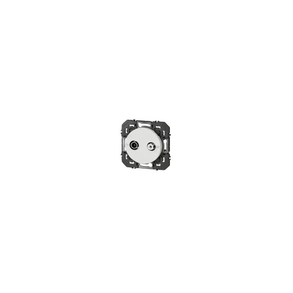 Prise TV-SAT étoile blindée dooxie finition blanc - 600356 1