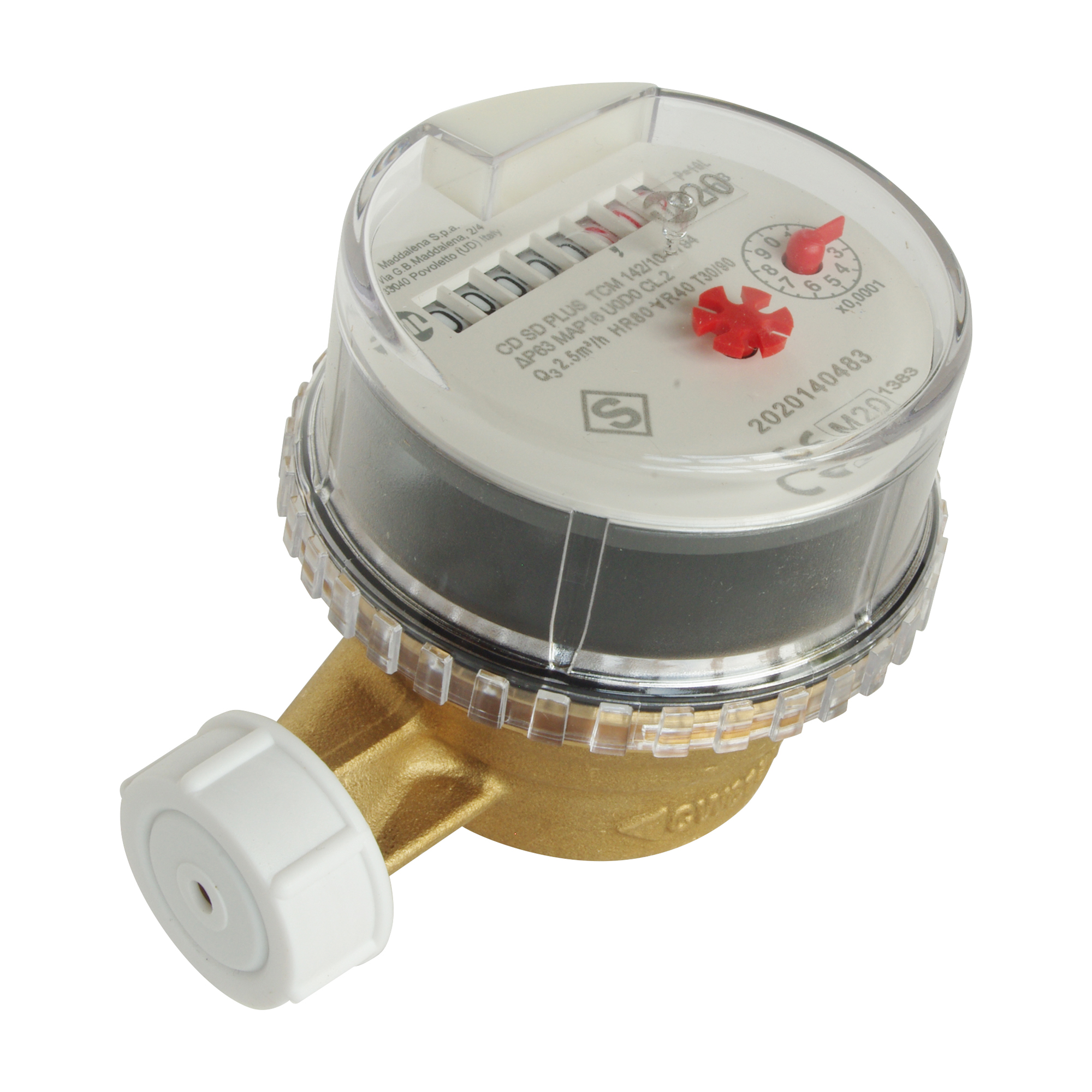 Compteur Jet Unique Eau Chaude Calibre 15 Double Mâle 20/27