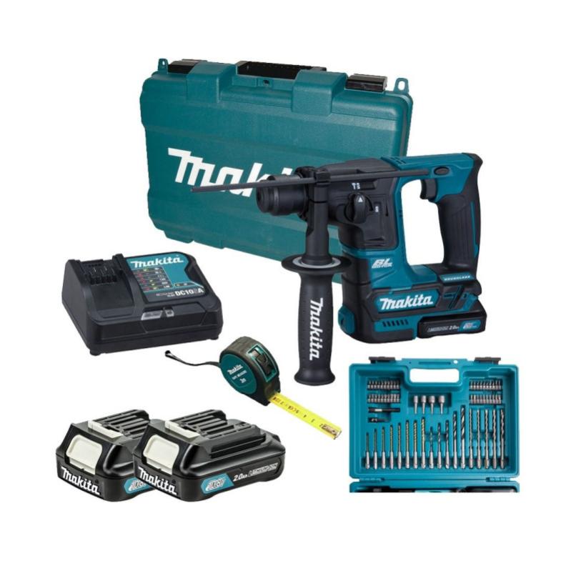 Perforateur burineur 12V SDS-Plus (2x2,0 Ah) dans valise synthétique - MAKITA HR140DSAE1