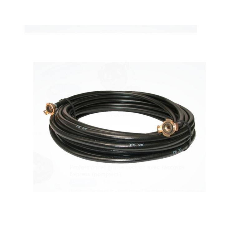 Tuyau PVC armé 20m 13x19mm + raccords Express Lacme