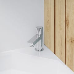 Robinet salle de bain Mitigeur lave-mains en laiton VISION chromé brillant 1