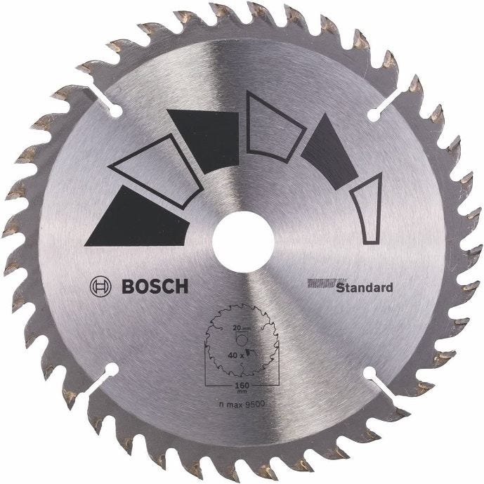 Lame de scie circulaire Standard Ø 160 mm 40 dents Bosch 3