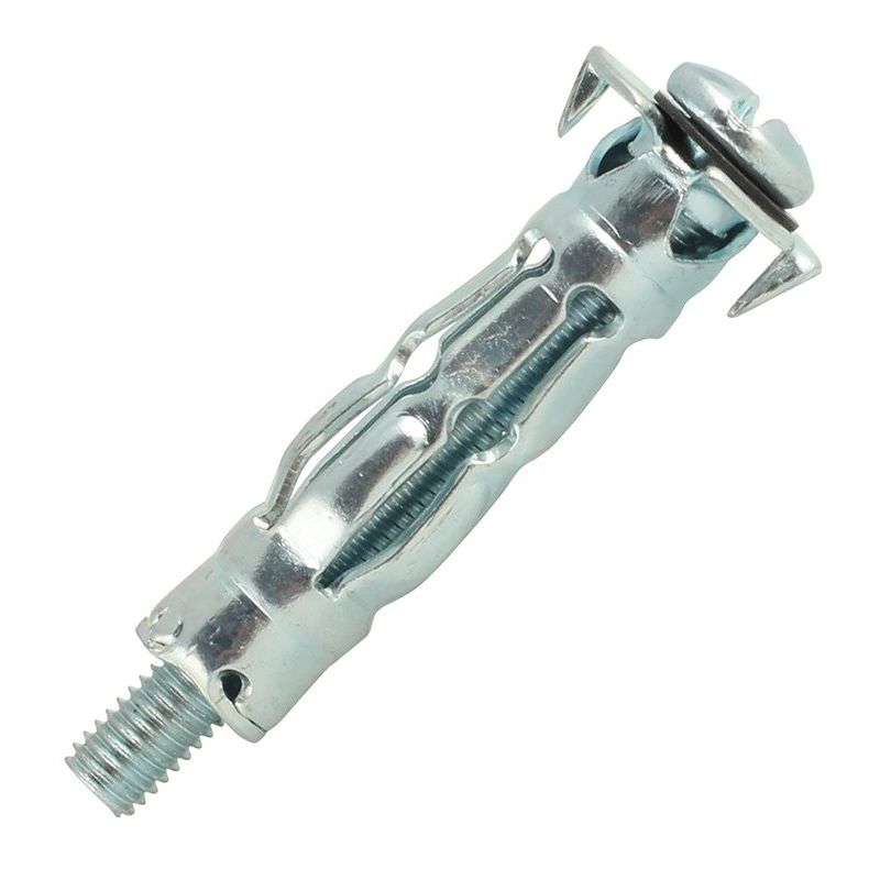 Chevilles corps creux SPYDER acier zingué avec vis tête ronde M5X37 (5-13) boîte de 100 - SCELL-IT - 6E-MT