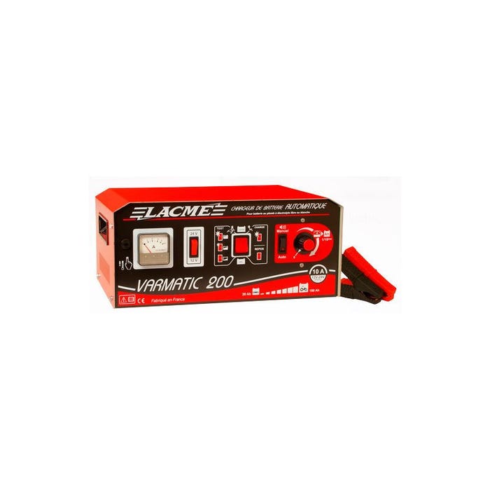 Chargeur batterie automatique avec variateur 10A 12V/24V VARMATIC 200-2 Lacme 0