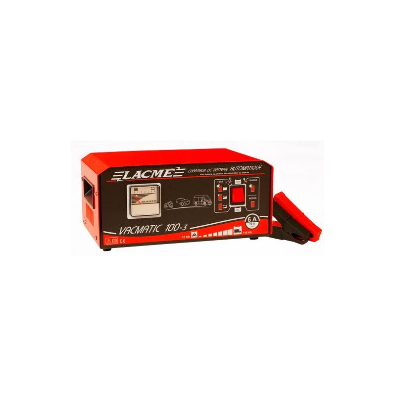 Chargeur batterie au plomb automatique 6A 12V VACMATIC 100-4 Lacme 0