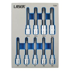 JEU LASER 7351 D'EMBOUTS RIBE PERCES TAMPERPROOF 9 PIECES 0