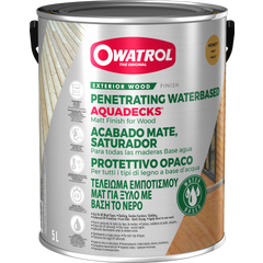 Saturateur bois à l'eau Owatrol AQUADECKS Miel (ow24) 5 litres 4