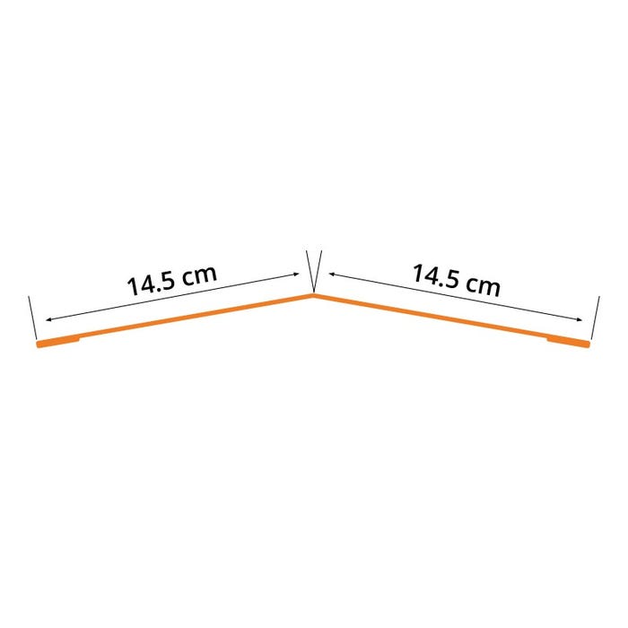 Faîtière double plate universelle | 2100 mm Longueur Gris Anthracite | RAL 7016 2
