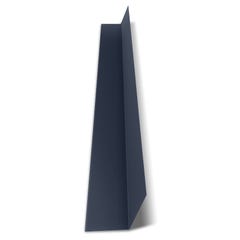 Faîtière Plate Contre Mur Acier Laqué | 2100 mm Longueur Bleu Ardoise | RAL 5008 1