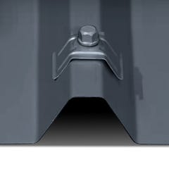 50 Kits de Fixation Sommet d'Onde pour Tôle Elda® 6.3 x 75 mm (support acier) | Gris Anthracite | RAL 7016 1