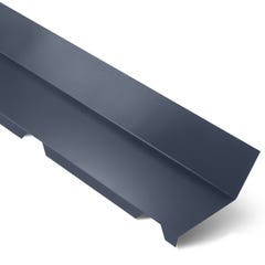 Faîtière Crantée Contre Mur 2100 mm AXEL® | Bleu Ardoise | RAL 5008