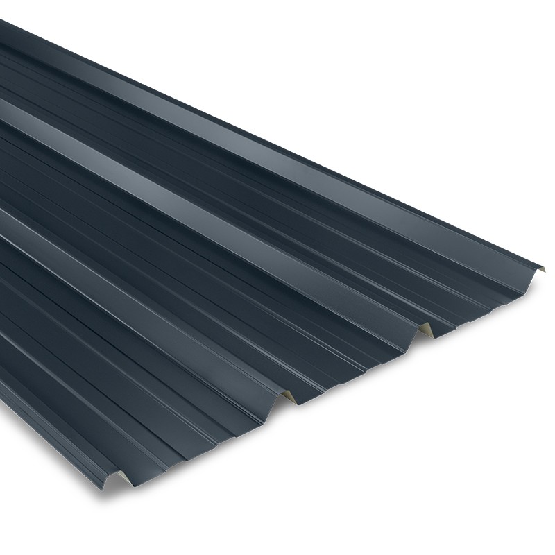 Tôle bac acier 0.63 mm couverture métallique 2100x1000 mm AXEL® | Gris ...