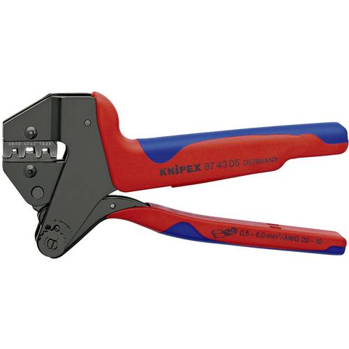 Knipex Knipex-Werk 97 43 05 Pince à sertir pour connecteurs mâles ouverts non-isolés 0.5 à 6 mm²