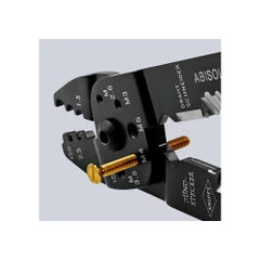 Knipex 97 21 215 B - Alicate para entallar terminales 230 mm con mangos bicomponentes 7