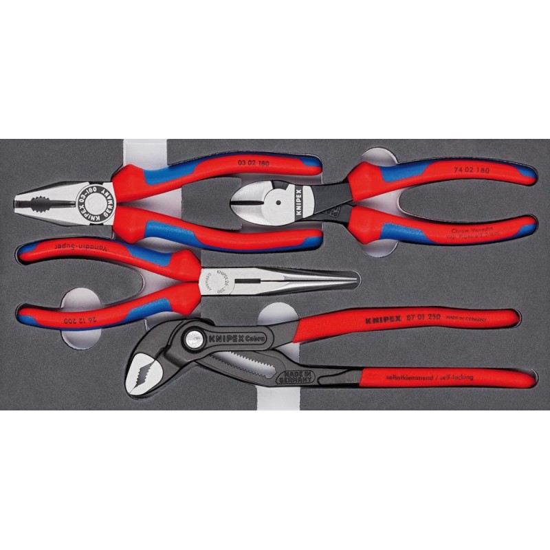 Assortiment Pinces basiques 4 Pièces Knipex