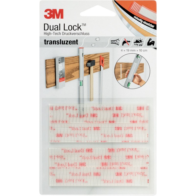 3M Dual Lock Klett-Power High-Tech fermeture à pression 19 mm x 100 mm, autocollant