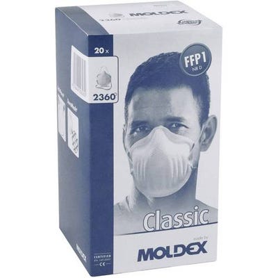 Moldex Klassiker 236015 Masque anti poussières fines sans soupape FFP1 D 20 pc(s) DIN EN 149:2001, DIN EN 149:2009 2