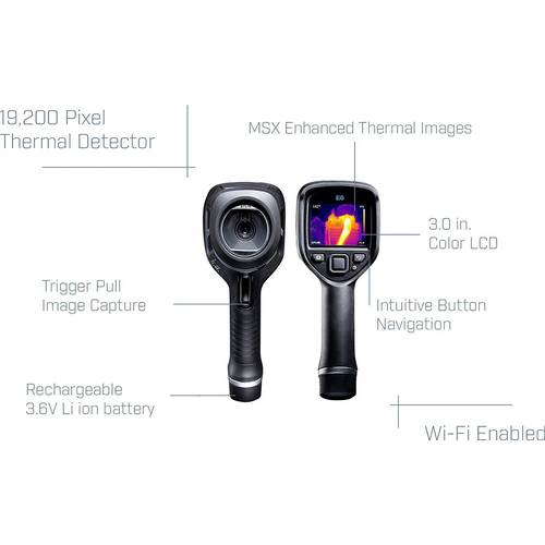 Caméra thermique FLIR E6xt -20 à 550 °C 240 x 180 Pixel 9 Hz MSX®, WiFi 2