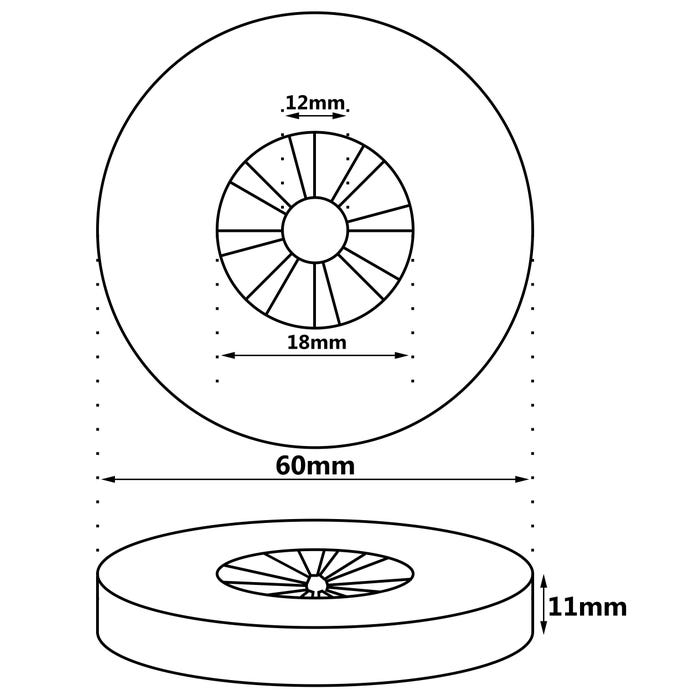 Collier De Tuyau En Cuivre Universel Pvc Chromé Diamètre Tube 12-18 mm 1